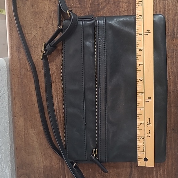 Margot Black Leather Purse Women's Small Shoulder Bag - Picture 10 of 13